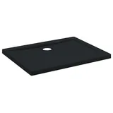 vidaXL Duschbodenablage mit Punkten 90 x 70 x 4 cm ABS Schwarz