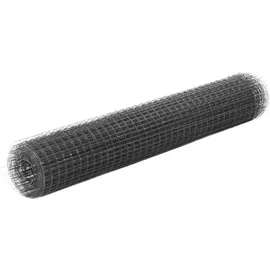 vidaXL Drahtzaun 25 x 100 cm Grau/Stahl