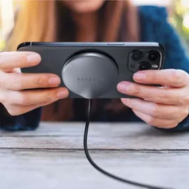 Satechi ST-UCQIMCM Drinnen, USB Kabelloses Aufladen 1,5 m, Grau Weiß