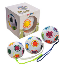 digitCUBE Puzzleball Magic Ball 4er Set - Regenbogenball Spielzeug, Puzzleteile