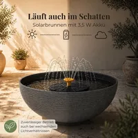 Solar Springbrunnen für draußen, Wasserfontäne als Gartendeko