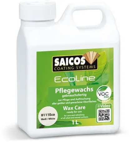 SAICOS Ecoline 8111Eco Weiß transparent Pflegewachs 1 Liter