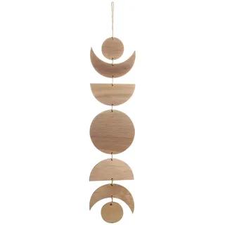 Pasdrucn Mondphasen Wanddeko, Boho-Dekor-Wandbehänge, Wanddekorationen Mondbanner Aesthetic Dekoration, Mondphasen-Ornamente Für Wohnzimmer, Schlafzimmer, Wohnheim (Holz)
