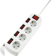 Sygonix Steckdosenleiste 1,40 m Weiß 1 St.