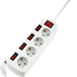 Sygonix Steckdosenleiste 1,40 m Weiß 1 St.