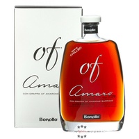 Bonollo Of Amaro Kräuterlikör / 30 % Vol. / 0,7 Liter-Flasche in Geschenkkarton