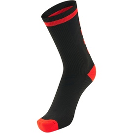 hummel Elite Indoor Socken kurz black/diva pink 35-38