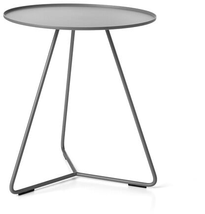 Beistelltisch Steely Möller Design grau, Designer Klaus Nolting, 45 cm