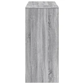 vidaXL Bartisch mit Regal 124 x 46 x 103,5 cm Grau Sonoma