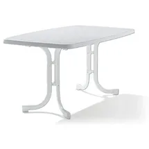 Sieger Boulevard-Klapptisch mit mecalit-PRO-Platte 150 x 90 x 72 cm Weiß