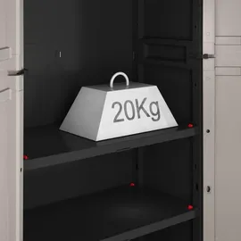 KETER Lagerschrank mit Einlegeböden 0 x 0 x 0 cm Grau