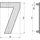 BASI 7300-0007 Hausnummerntafel Edelstahl