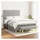 vidaXL Boxspringbett mit Matratze Hellgrau 140x200 cm Stoff