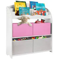 Onvaya ONVAYA® Kinder-Bücherregal Weiß Kinderregal mit Boxen Aufbewahrung von