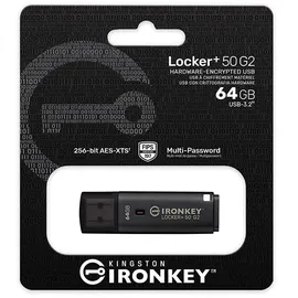 Kingston IronKey Locker Plus 50 G2 FIPS 197, AES-256