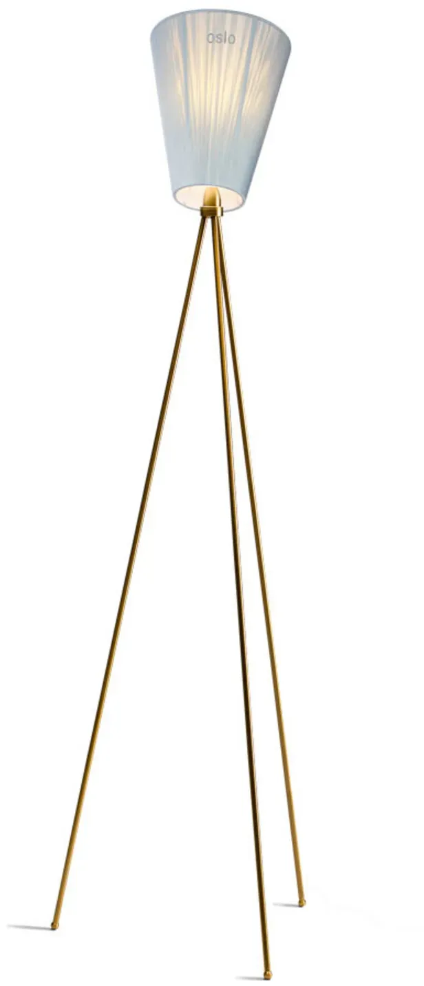 Stehleuchte Northern, Gold / Messing, für Wohnzimmer, Metall - 60 - 165