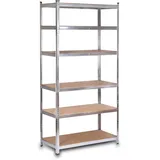 Humberg Lagerregal Metall 222 x 110 x 50 cm Silber
