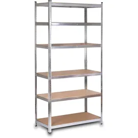 Humberg Lagerregal Metall 222 x 110 x 50 cm Silber