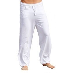 ESPARTO Yogahose Yoga- und Sporthose Sitaara unisex (mit Kordel im Bund) Bindegürtel / -kordel weiß XL