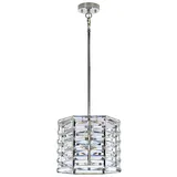 Elstead Lighting Hängeleuchte 1-flg. D 30,6 cm rund Stahl Kristalle