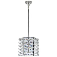 Elstead Lighting Hängeleuchte 1-flg. D 30,6 cm rund Stahl Kristalle