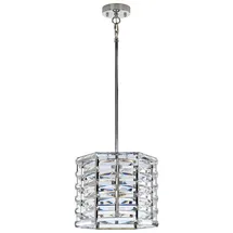 Elstead Lighting Hängeleuchte 1-flg. D 30,6 cm rund Stahl Kristalle
