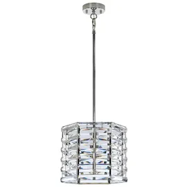 Elstead Lighting Hängeleuchte 1-flg. D 30,6 cm rund Stahl Kristalle