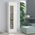 Dmora Anzeigefenster Mimmo Sideboard 45 x 34 x 162 cm Glänzend Weiß