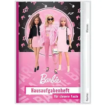 ROTH Hausaufgabenheft Barbie für clevere Faule liniert DIN A5 ohne Rand, 104 Blatt, 1 St.