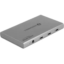 DeLock 64157 USB-C® USB 3.2 Gen 1) Multiport Hub Grau