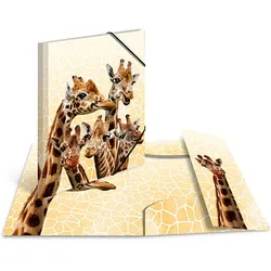 3 HERMA Zeichenmappen DIN A3 Giraffen