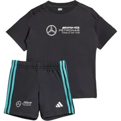 adidas Mercedes-AMG Petronas Formel 1 Team DNA T-Shirt + Shorts Set Kinder JV5438 - black/white 62