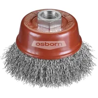 Osborn Topfbürste D60, Gewinde M14x2,0 gewellter Stahldraht 0,30 mm