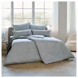 Estella Bettwäsche Pippa 155 x 220 cm Jersey Grau