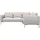Livetastic Ecksofa Leder 3-Sitzer Dunkelgrau