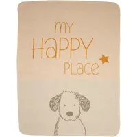 David Fussenegger Hundedecke my happy place 90 x 70 cm beige
