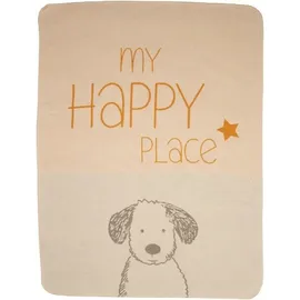 David Fussenegger Hundedecke my happy place 90 x 70 cm beige