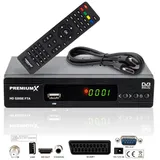 Premium X PremiumX HD 520SE FTA Digital SAT Receiver DVB-S2 HDMI SCART USB Multimedia-Player, Astra Hotbird vorprogrammiert