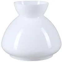 H4L Lampenglas Ø 98mm Weiß Petroleumlampe Ersatzglas Glasschirm Opalglas