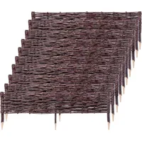Kadax Palisade aus Weide "Sand", natürlicher Weidenzaun, 20 cm,