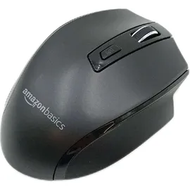 Amazon Basics Ergonomische kabellose USB Maus Schwarz
