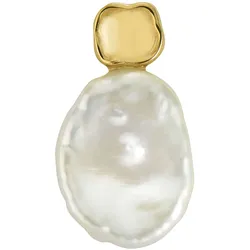 Perlen-Anhänger FIRETTI "Schmuck Geschenk Gold 333 Halsschmuck Kettenanhänger Anhänger", gold (gelbgoldfarben, weiß), Schmuckanhänger, Damen, Gelbgold 333-Perlen, 1,57 g, Gelbgold 333, Perlen, Made in Germany - mit Keshi-Zuchtperlen