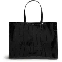 Ted Baker Vivvien Croc Effect Icon Bag XL Shopper Tasche Schwarz