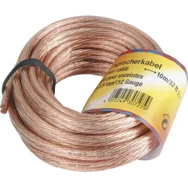 Hama Lautsprecherkabel 2 x 1,5 mm2 Transparent