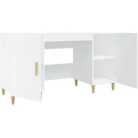 vidaXL Eckschreibtisch Weiß