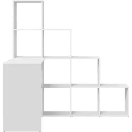 vidaXL Eckschreibtisch Weiß