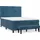 vidaXL Boxspringbett 140 x 190 cm Dunkelblau