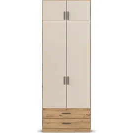 Rauch Wäscheschrank GAMMA 91 x 248 x 54 cm Eiche artisan/Champagner