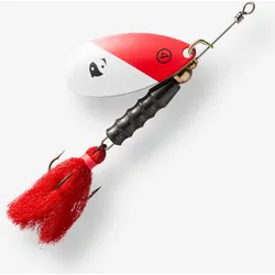 Spinner Weta Puff Raubfischangeln Gr. 4 Red Head ROT|WEISS No Size