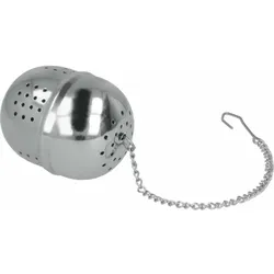 Metaltex Teekugel - Grau Oval Edelstahl